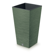 Květináč FURU SQUARE 39,5 cm - barva: zemitě zelená