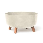 Květináč GRACIA LOW BETON EFFECT 38 cm - barva: písková
