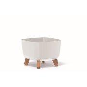 Květináč GRACIA SQUARE 24 cm - barva: bílá