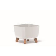Květináč GRACIA SQUARE 39 cm - barva: bílá