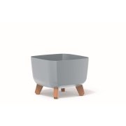 Květináč GRACIA SQUARE 24 cm - barva: světle šedá