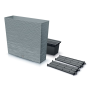 Truhlík FURU CASE T 77 cm - barva: beton