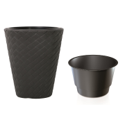Květináč MATUBA s vkladem 30 cm - barva: antracit