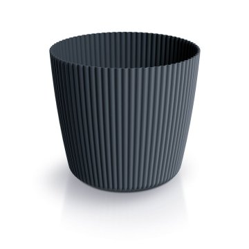 Květináč MILLY ROUND 39 cm - barva: antracit