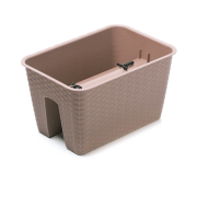 Květináč na zábradlí RATOLLA 40 cm - barva: mocca