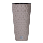 Květináč RATO TUBUS s vkladem 40 cm - barva: mocca