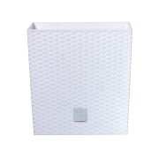 Květináč RATO LOW s vkladem 32 cm - barva: bílá