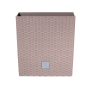 Květináč RATO LOW s vkladem 20 cm - barva: mocca