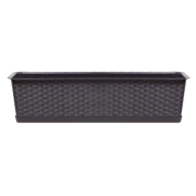 Truhlík s miskou RATOLLA CASE 58,7 cm - barva: umbra