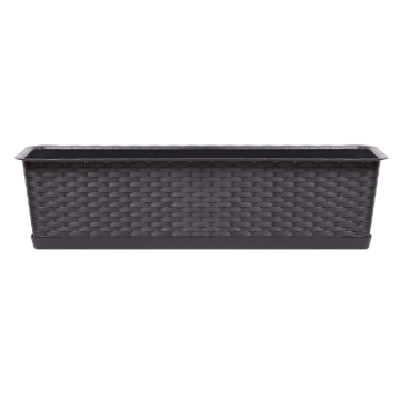 Truhlík s miskou RATOLLA CASE 58,7 cm - barva: umbra