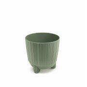 Květináč s nožičkami RYFO N 12,6 cm - barva: zemitě zelená
