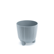 Květináč s nožičkami RYFO N 12,6 cm - barva:  světle šedá