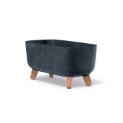 Květináč GRACIA CASE BETON EFFECT 39 cm - barva: antracit