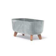 Květináč GRACIA CASE BETON EFFECT 39 cm - barva: šedá