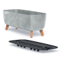 Květináč GRACIA CASE BETON EFFECT 58 cm - barva: šedá