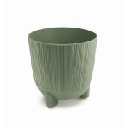 Květináč s nožičkami  RYFO N 16,8 cm - barva: zemitě zelená