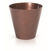 Květináč TUBUS CORTEN 20 cm - barva: patinující ocel