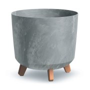 Květináč GRACIA TUBUS BETON EFFECT 29,8 cm - barva: šedá