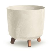 Květináč GRACIA TUBUS BETON EFFECT 29,8 cm - barva: písková