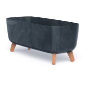 Květináč GRACIA CASE BETON EFFECT 58 cm - barva: antracit