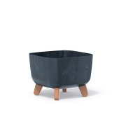 Květináč GRACIA SQUARE BETON EFFECT 24 cm - barva: antracit