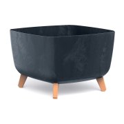 Květináč GRACIA SQUARE BETON EFFECT 39 cm - barva: antracit