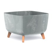 Květináč GRACIA SQUARE BETON EFFECT 39 cm - barva: šedá