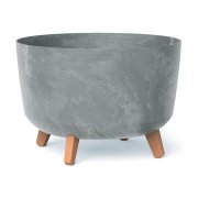 Květináč GRACIA BETON EFFECT 39 cm - barva: šedá