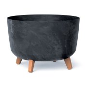 Květináč GRACIA BETON EFFECT 39 cm - barva: antracit
