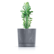 Květináč TUBO P BETON EFFECT 14,8 cm - barva: šedá