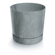 Květináč TUBO P BETON EFFECT 29,2 cm - barva: šedá
