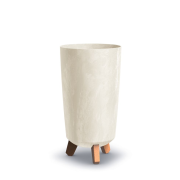 Květináč GRACIA TUBUS SLIM BETON EFFECT 19,5 cm - barva: písková