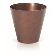 Květináč TUBUS CORTEN 30 cm - barva: patinující ocel