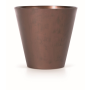 Květináč TUBUS CORTEN 40 cm - barva: patinující ocel