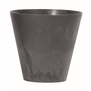 Květináč TUBUS BETON EFFECT 25 cm - barva: antracit