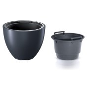 Květináč HEOS s vkladem 29,8 cm - barva: antracit