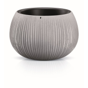 Květináč BETON BOWL s vkladem 37 cm - barva: šedá