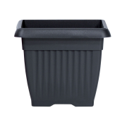 Květináč TERRA hranatý 19 cm - barva: antracit
