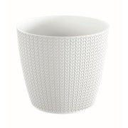 Květináč WHEATY 18,9 cm - barva: bílá