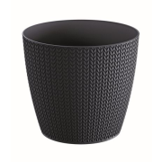 Květináč WHEATY 21,8 cm - barva: antracit
