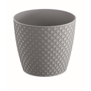 Květináč ORIENT 25,8 cm - barva: šedý kámen