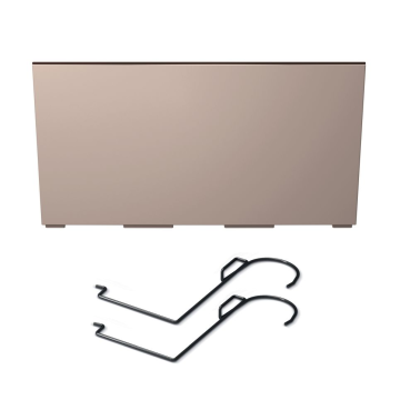Truhlík URBI CASE W s vkladem a háky 39,5 cm - barva: mocca
