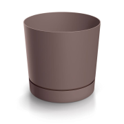 Květináč TUBO P s miskou 29,2 cm - barva: marsala