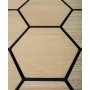 Akustický panel G21 81,5x66,5x2,1 cm plástev, přírodní dub