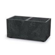 Kvetináč Prosperplast SIERRA CASE beton effect 77 cm černý beton
