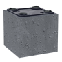 Kvetináč Prosperplast SIERRA CASE beton effect 77 cm černý beton