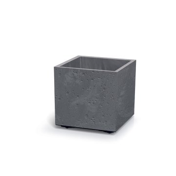 Kvetináč Prosperplast SIERRA SQUARE beton effect 38,5 cm šedý