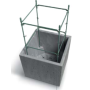 Kvetináč Prosperplast SIERRA SQUARE beton effect 38,5 cm šedý