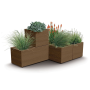 Kvetináč Prosperplast MADERA CASE eco wood 57,7 cm kávový eco