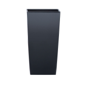 Květináč URBI SQUARE MATT s vkladem 40 cm - barva: antracit